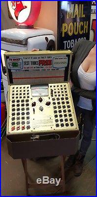 Vintage Sylvania Electronic Tube Tester Self Service Lighted Store Display