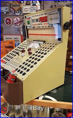 Vintage Sylvania Electronic Tube Tester Self Service Lighted Store Display