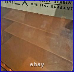 Vintage TIMEX Watch Glass Display Retail Case 1950s LOCAL PICKUP BOONTON NJ ONLY