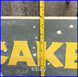 Vintage Thanksgiving Themed HOSTESS CAKES Grocery Store Display Advertising Sign