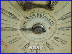 Vintage The Boye Needle Co. Cabinet, Store display, Needle and Shuttles Case