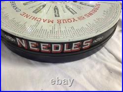 Vintage The Boye Needle Co. Needle and Shuttles Case, Store Display with 50 Tubes