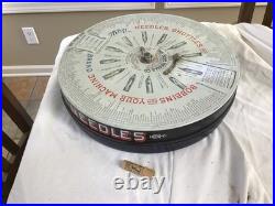 Vintage The Boye Needle Co. Needle and Shuttles Case, Store Display with 50 Tubes