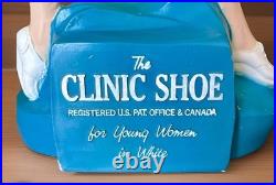 Vintage The Clinic Shoe Advertising Store Display from the 1950's 22H