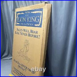 Vintage The Lion King DVD Disney Video Store Display Standee With Original Box