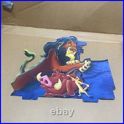 Vintage The Lion King DVD Disney Video Store Display Standee With Original Box