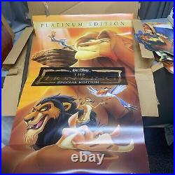 Vintage The Lion King DVD Disney Video Store Display Standee With Original Box