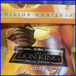 Vintage The Lion King DVD Disney Video Store Display Standee With Original Box