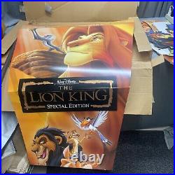 Vintage The Lion King DVD Disney Video Store Display Standee With Original Box