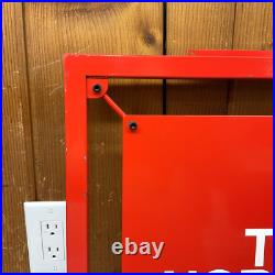Vintage The North Face TNF Metal Retail Store Display Sign 24X 24