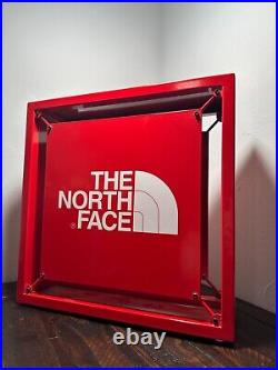 Vintage The North Face TNF Metal Store Display Sign 16 X 16