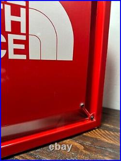 Vintage The North Face TNF Metal Store Display Sign 16 X 16