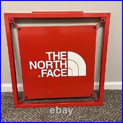 Vintage The North Face TNF Metal Store Display Sign 24 X 24 90s Y2K