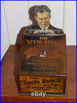 Vintage The Sexto Rench Set Tin Store Display
