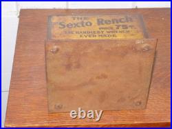 Vintage The Sexto Rench Set Tin Store Display