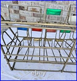 Vintage Three Tier Wire Metal Mints Display Rack Product Labels General Store
