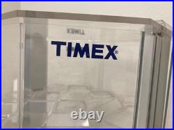 Vintage Timex Rotating Watch Watch Acrylic Clear Display Case 1970s
