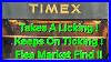 Vintage-Timex-Watch-Display-Case-Show-Flea-Market-Shopping-Green-Lawn-Grove-01-xvba