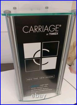 Vintage Timex Watch Store Display Case Carriage Unused