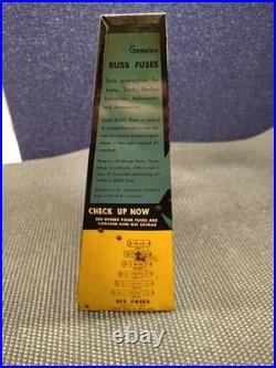 Vintage Tin BUSS Fuse Display Rack Sign Gas Station Auto Parts Store Countertop