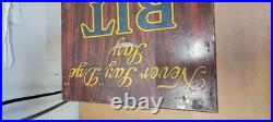 Vintage Tin Rit Dye General Country Store Advertising Display Cabinet