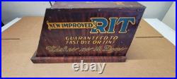 Vintage Tin Rit Dye General Country Store Advertising Display Cabinet