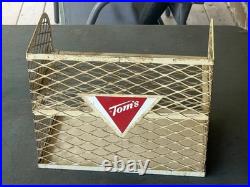Vintage Tom's Peanut Snack Counter Top Display Rack Shelf Advertising 13.5x11x9