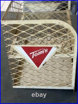 Vintage Tom's Peanut Snack Counter Top Display Rack Shelf Advertising 13.5x11x9