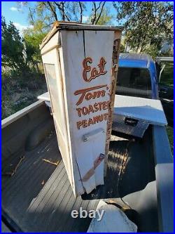 Vintage Tom's Peanuts Store Display Case Advertising