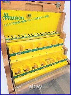 Vintage Tools Store Counter Display Hanson Drill Bits Machinist MAN CAVE 1297