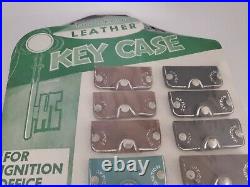 Vintage Top Grain Leather Key Case Full Store Display 12 pieces total NEW