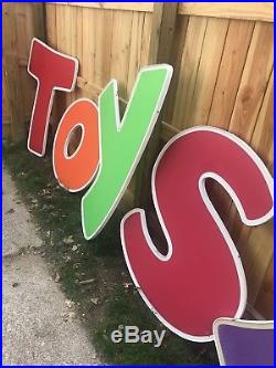 Vintage Toys R Us Store sign Front letters RARE complete Set Display Advertising