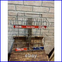 Vintage Tv Guide Reader's Digest Store Display Magazine Rack Sign Family Circle