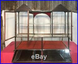Vintage Twin Tower General / Country Store Showcase / Display Case