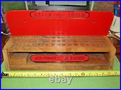 Vintage UTICA Tools Counter Top Display Screwdrivers/Chisels/Punches COOL