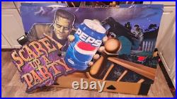 Vintage Universal Studios Monsters Store Display Signs Dracula Pepsi Lays Promo