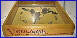 Vintage Venetian Briar Pipe Advertising Store Display Case With Pipes