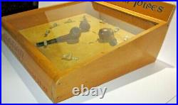 Vintage Venetian Briar Pipe Advertising Store Display Case With Pipes