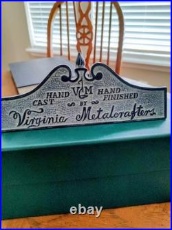 Vintage Virginia Metalcrafters Store Display Sign Mint Condition Hand Cast