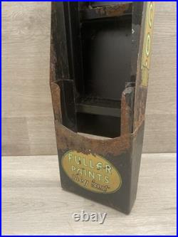 Vintage W. P. Fuller Paint Store Display For Paint And Brushes. Paint Cards Rack