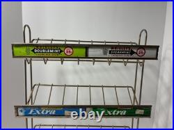 Vintage WRIGLEYS GUM store counter top metal rack display
