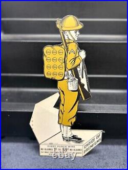 Vintage WWI Doughboy Soldier Store Display Punchboard Unpunched