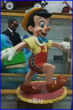 Vintage Walt Disney Pinocchio Fiberglass Store Display Lifesize Statue Prop