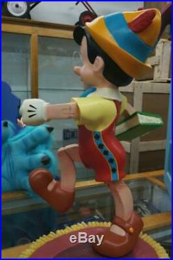 Vintage Walt Disney Pinocchio Fiberglass Store Display Lifesize Statue Prop