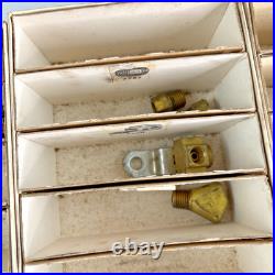 Vintage Weatherhead Hydraulic Brake Fitting Cardboard Store Display Box withParts