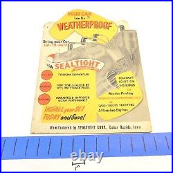 Vintage Weatherproof Sealtight Ignition Insulators Shop Store Display Board Ad