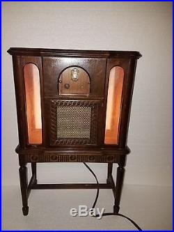 Vintage Westinghouse Cabinet Radio Salesman Sample Display Stereo Console