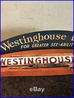 Vintage Westinghouse Flourescent Lamp Advertising Display NOS