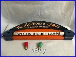 Vintage Westinghouse Lamps Advertising Store Display