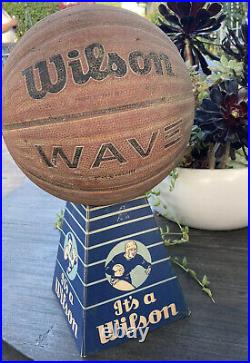 Vintage Wilson Football, Basketball Sporting Goods Advertising Store Display